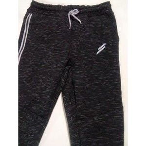 Doyoueven Essential Pants Mens Medium Dark Gray Flecked Drawstring Sweatpants